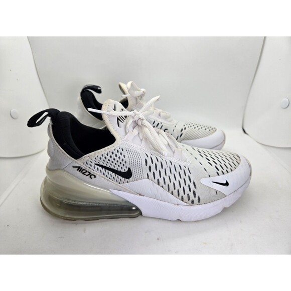 Nike Shoes - Nike Air Max 270 Shoes Womens 6.5 Triple White Athletic Running Workout Sneakers